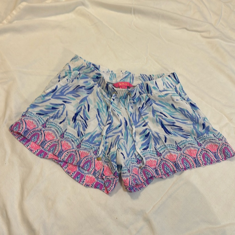 Lilly Pulitzer Resort White Flock Together Katia Shorts - XS